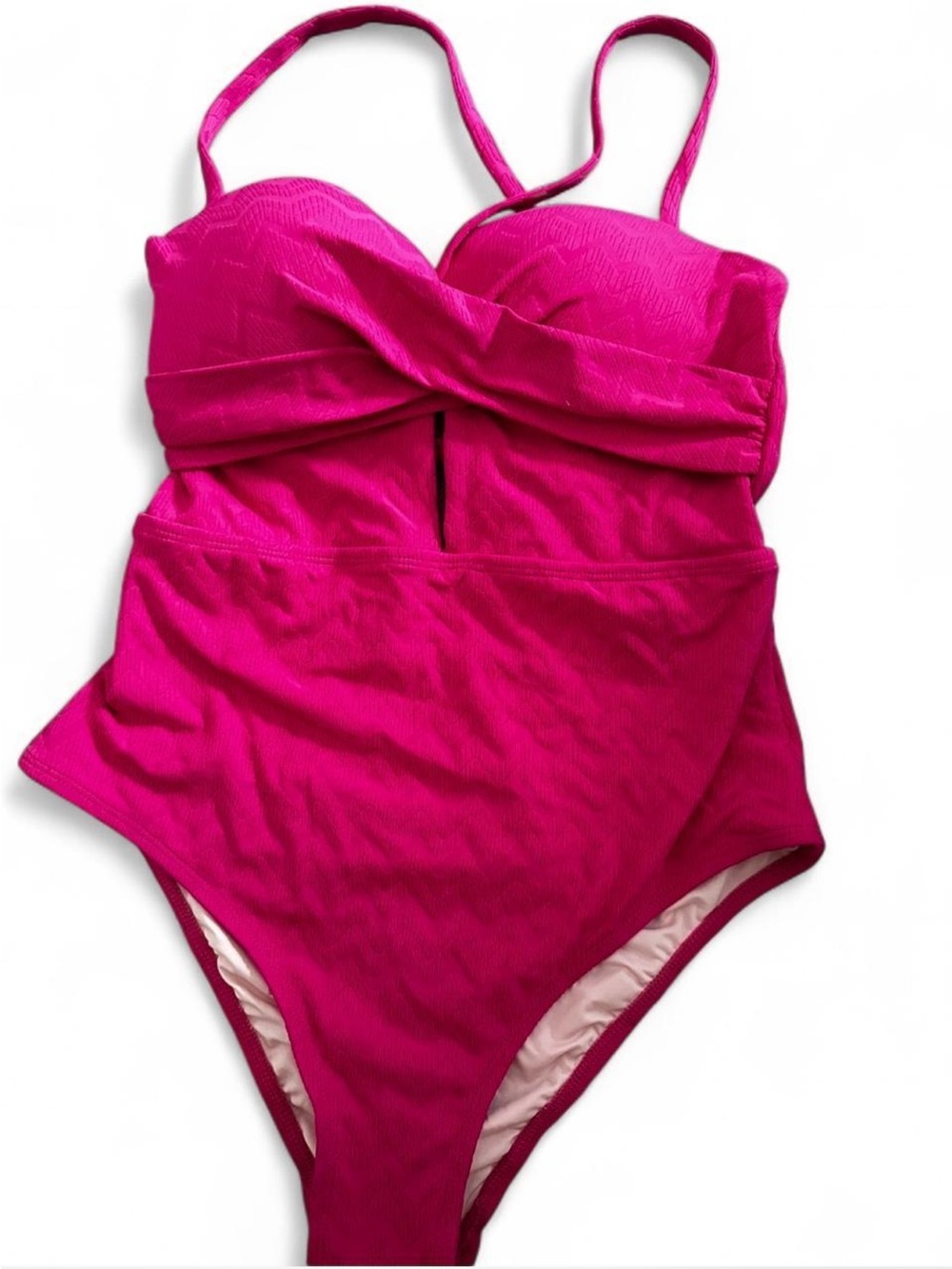 Cupshe Bright Fuchsia Girls' One-Piece Swimsuit